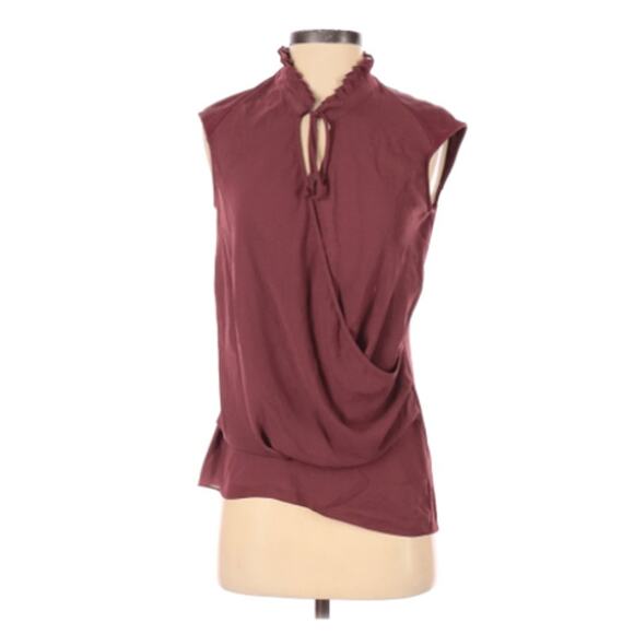 Helmut Lang Surplice Wrap Front Blouse Size P - Picture 2 of 12